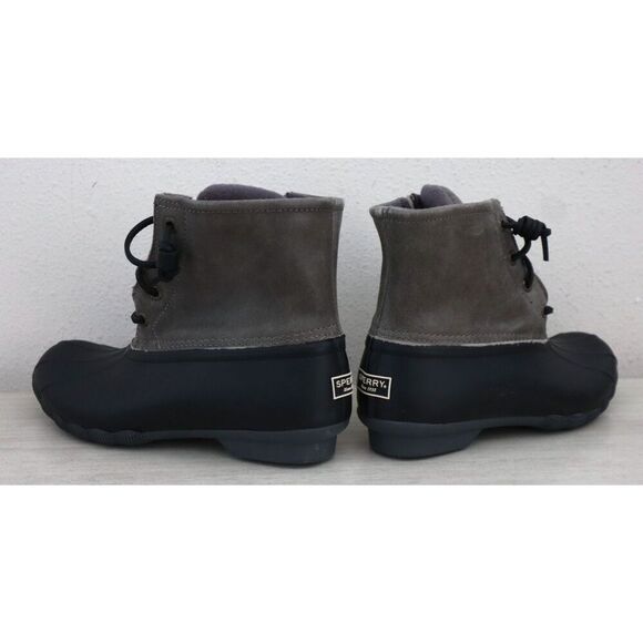 Sperry Top-Sider STS81732 Women's 7M Black/Gray Saltwater Core Duck Boots - Picture 10 of 12